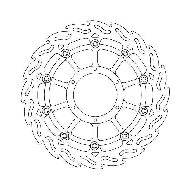 Moto-Master Flame series floating brake rotor