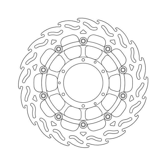 Moto-Master Flame series floating brake rotor