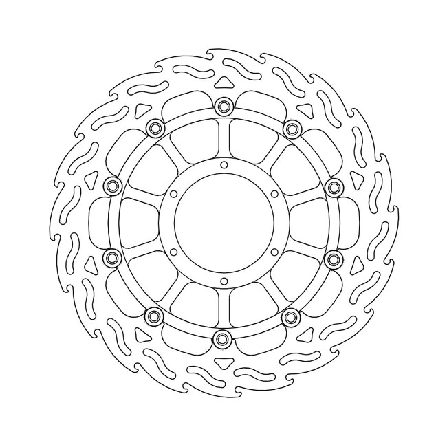 Moto-Master Flame series floating brake rotor