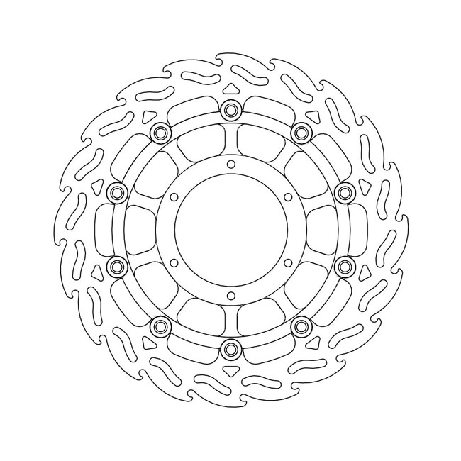 Moto-Master Flame series floating brake rotor