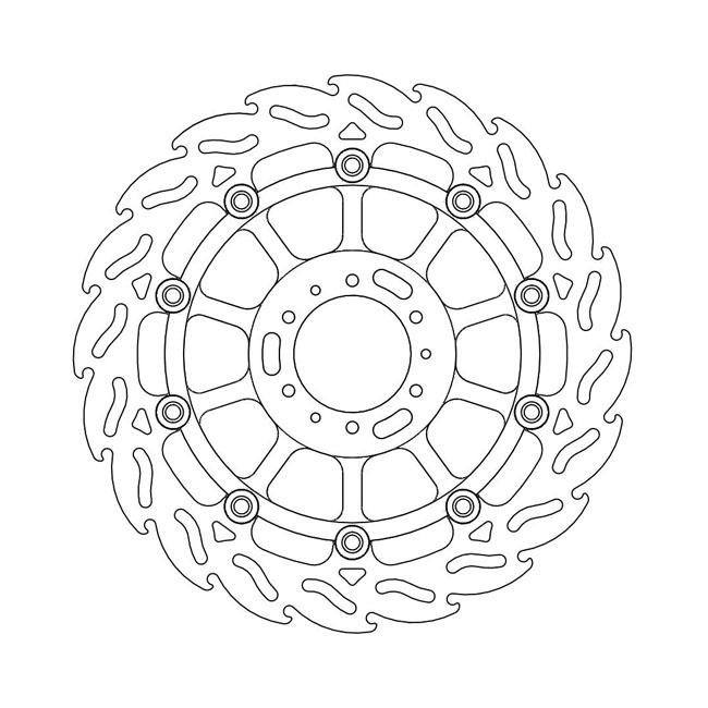 Moto-Master Flame series floating brake rotor