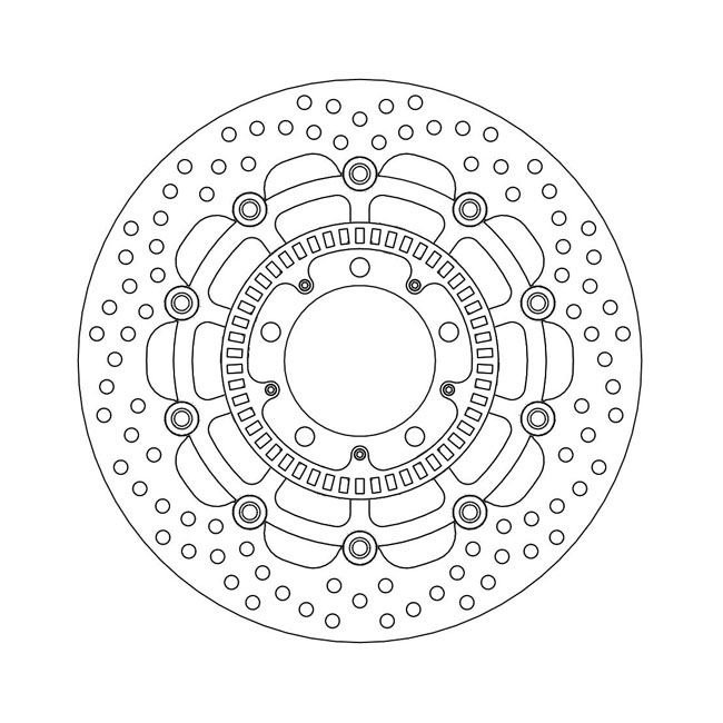 Moto-Master Halo series floating brake rotor