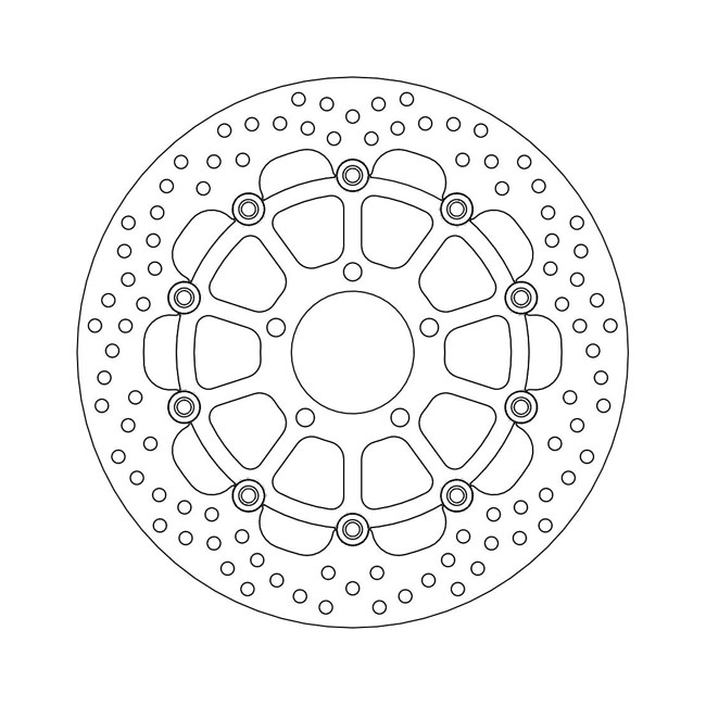 Moto-Master Halo series floating brake rotor