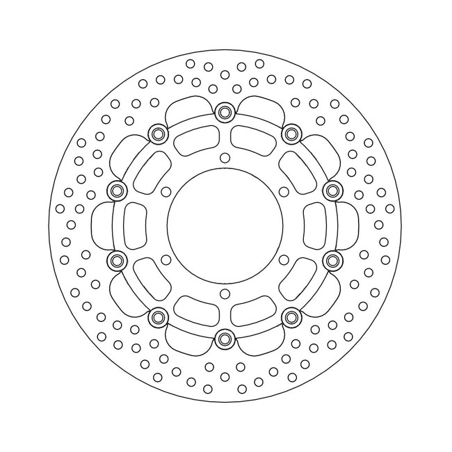 Moto-Master Halo series floating brake rotor