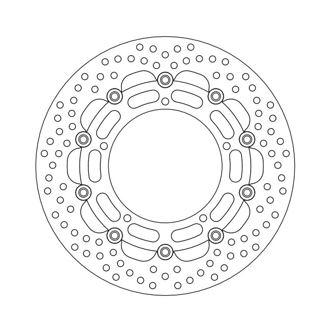 Moto-Master Halo series floating brake rotor