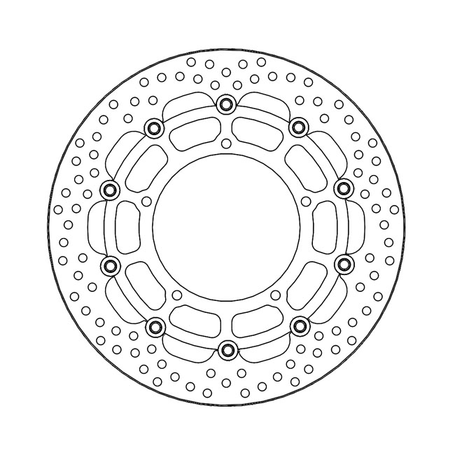 Moto-Master Halo series floating brake rotor