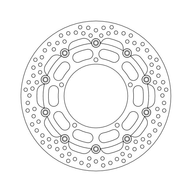 Moto-Master Halo series floating brake rotor