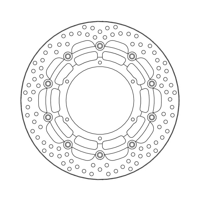 *6 DAYS EXTRA TRANSIT TIME* Moto-Master Halo series floating brake rotor