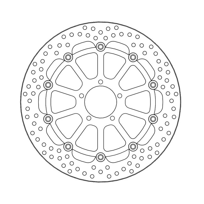 Moto-Master Halo series floating brake rotor