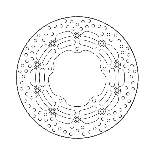 Moto-Master Halo series floating brake rotor