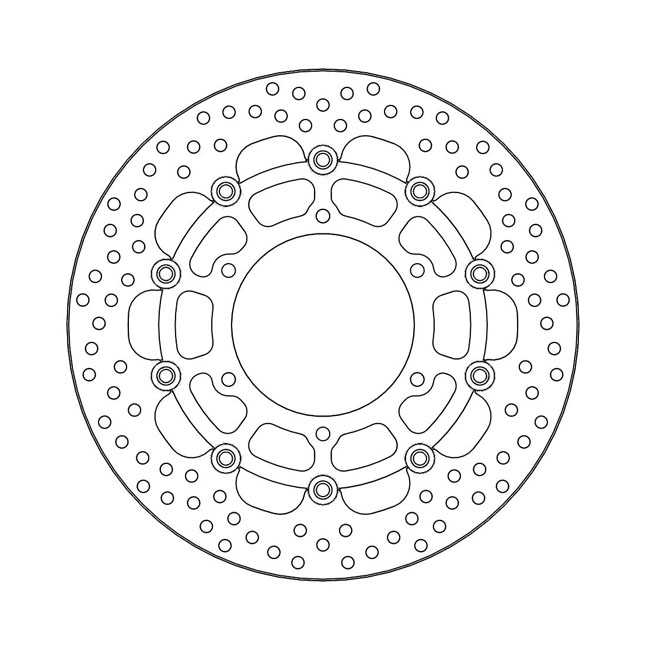 Moto-Master Halo series floating brake rotor