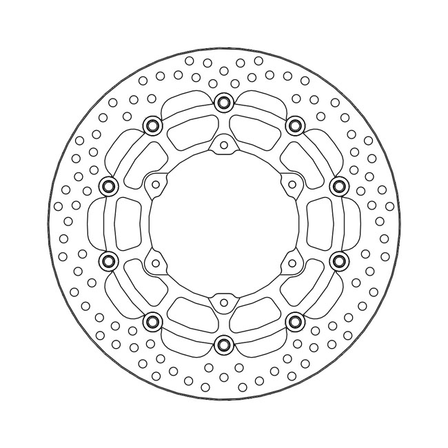 Moto-Master Halo series floating brake rotor