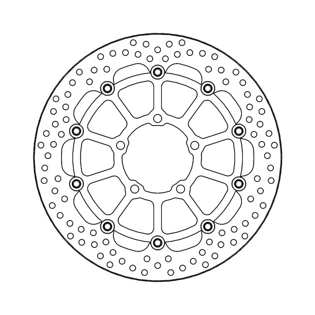 Moto-Master Halo series floating brake rotor