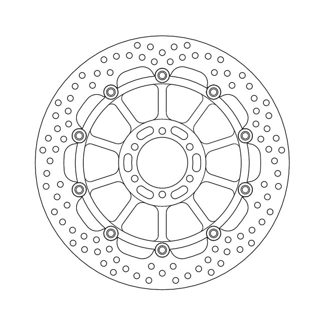 Moto-Master Halo series floating brake rotor