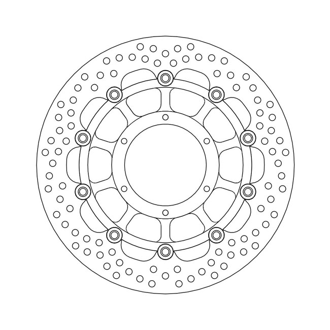 Moto-Master Halo series floating brake rotor