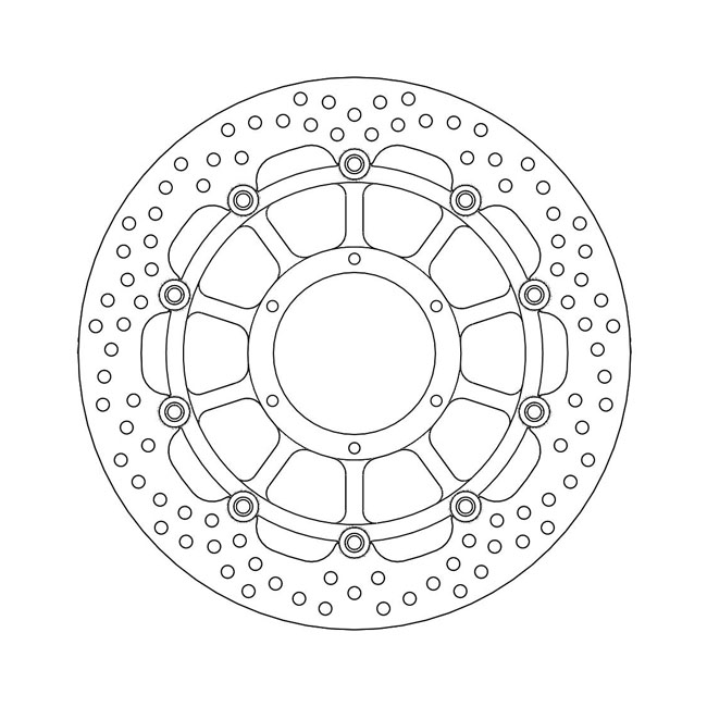 Moto-Master Halo series floating brake rotor