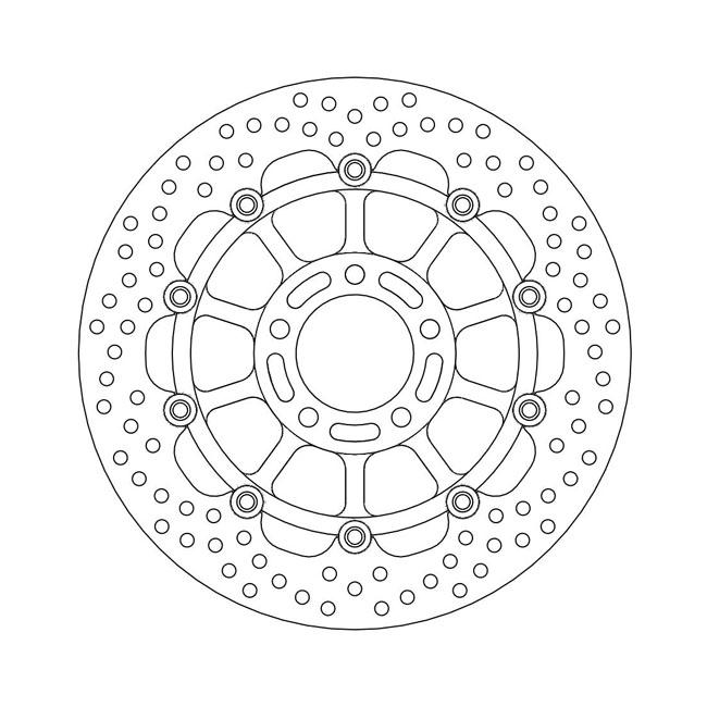 Moto-Master Halo series floating brake rotor