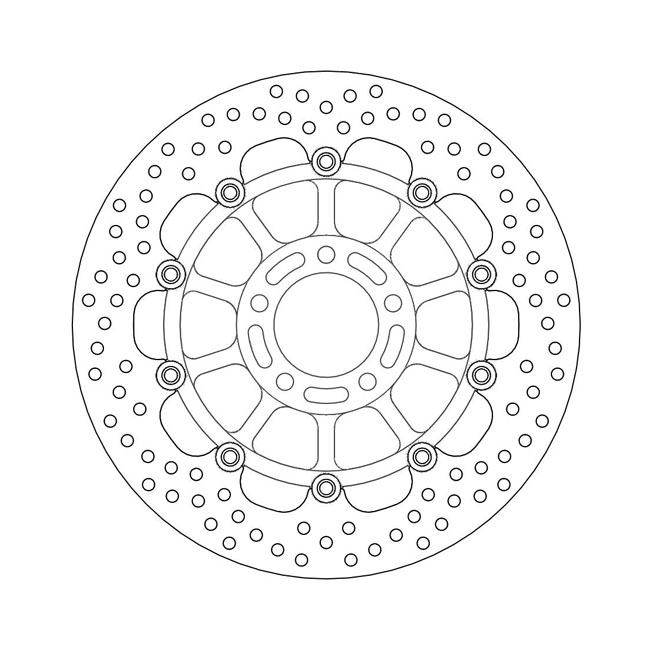 *6 DAYS EXTRA TRANSIT TIME* Moto-Master Halo series floating brake rotor