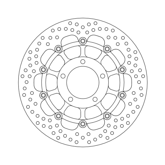 Moto-Master Halo series floating brake rotor