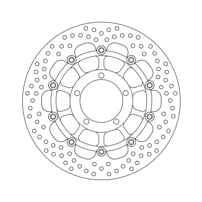 Moto-Master Halo series floating brake rotor