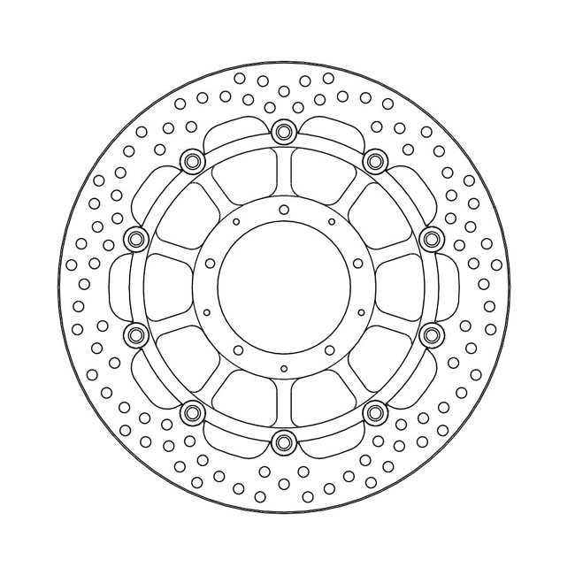 Moto-Master Halo series floating brake rotor