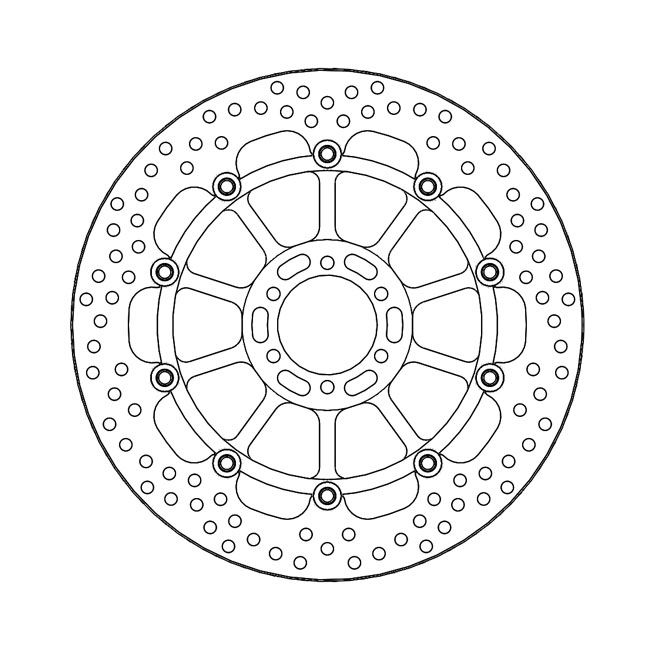 Moto-Master Halo series floating brake rotor