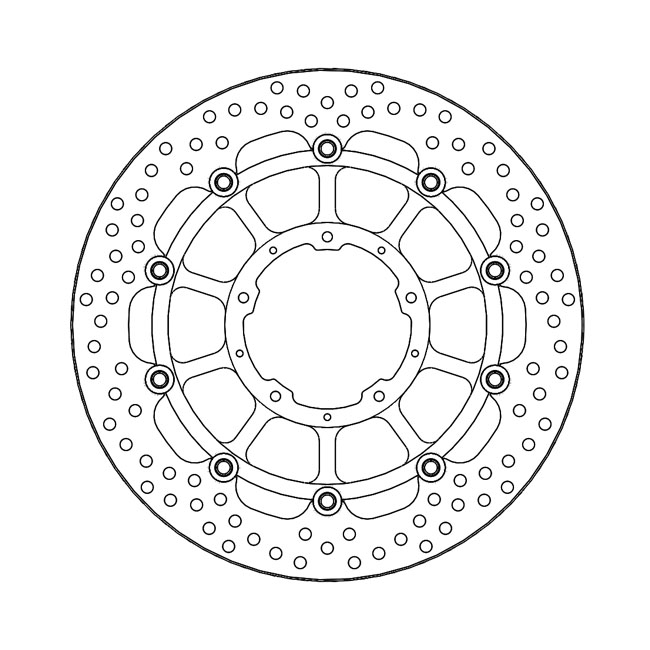 Moto-Master Halo series floating brake rotor