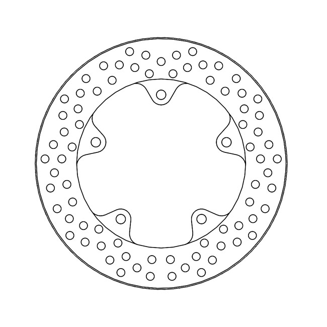 Moto-Master Halo series brake rotor