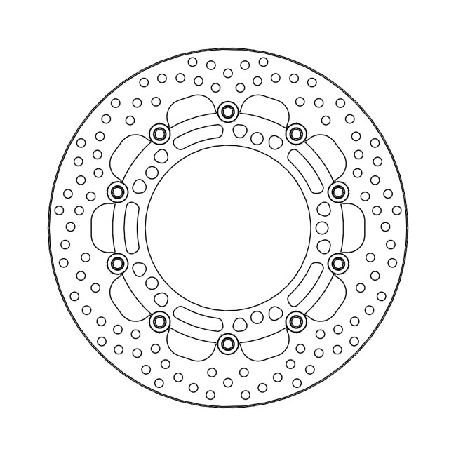 Moto-Master Halo series floating brake rotor