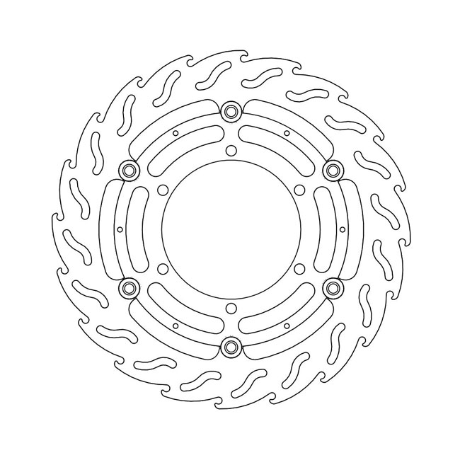 Moto-Master Flame series floating brake rotor