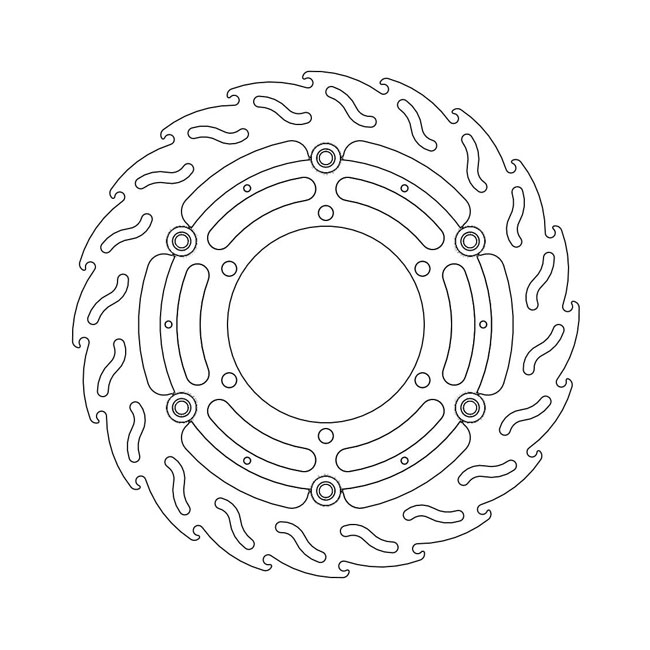 Moto-Master Flame series floating brake rotor