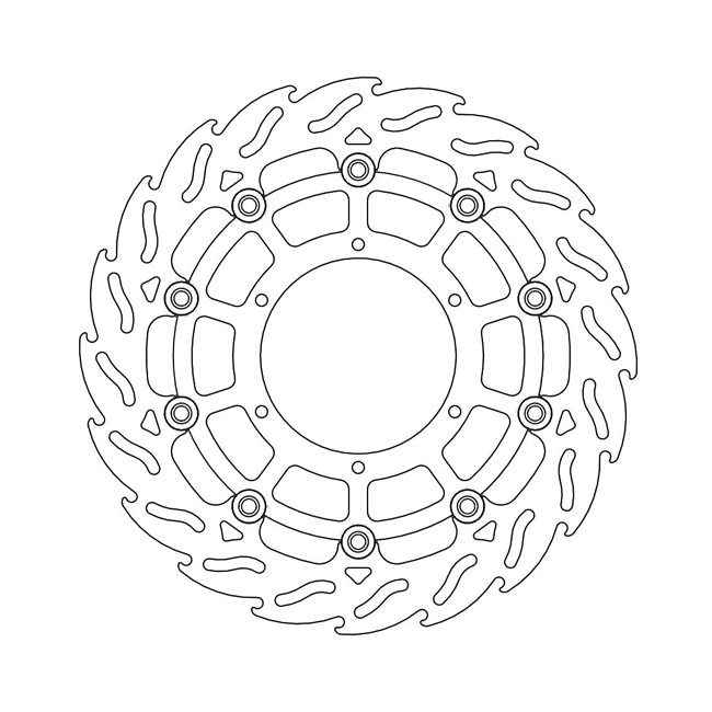 Moto-Master Flame series floating brake rotor