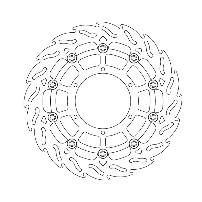 Moto-Master Flame series floating brake rotor