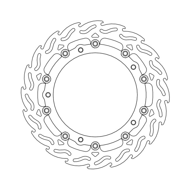 Moto-Master Flame series floating brake rotor