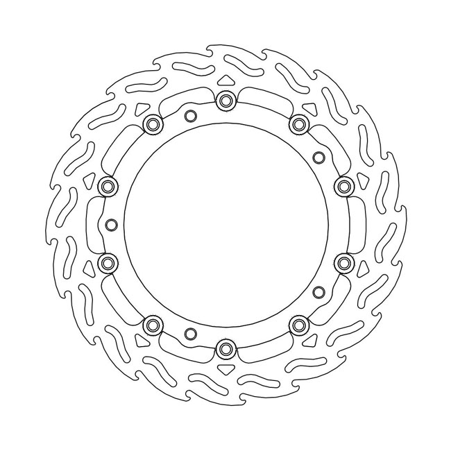 Moto-Master Flame series floating brake rotor