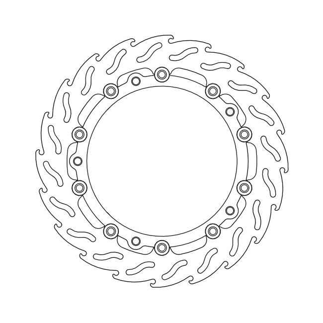 Moto-Master Flame series floating brake rotor