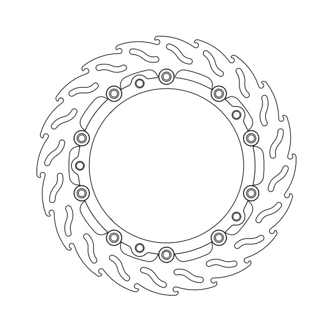 Moto-Master Flame series floating brake rotor