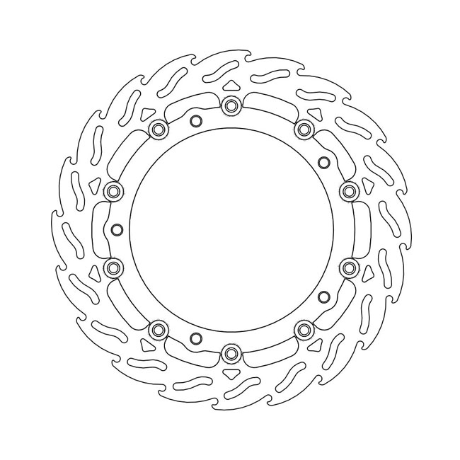 Moto-Master Flame series floating brake rotor