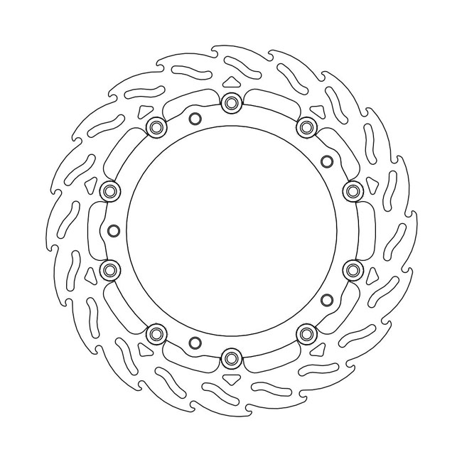 Moto-Master Flame series floating brake rotor