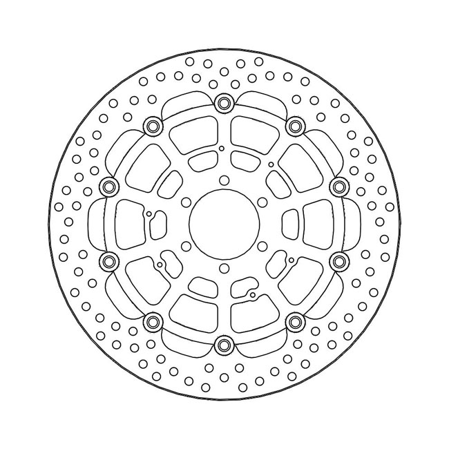 Moto-Master Halo series floating brake rotor