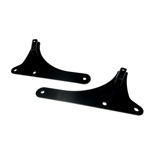 Cycle Visions, rigid sissy bar side plates. Black