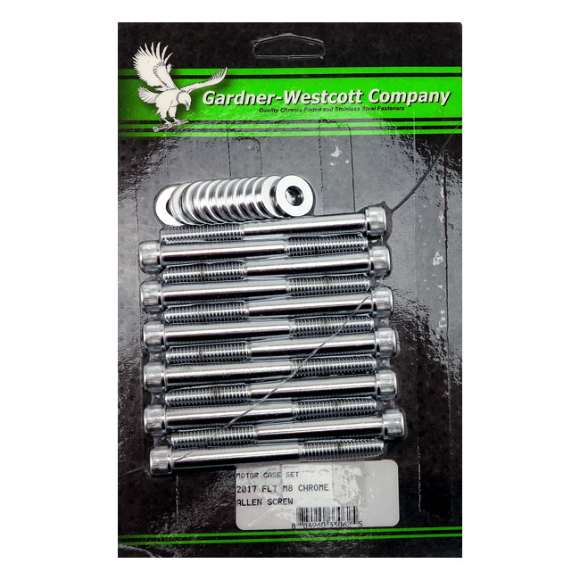 GW, motor mount screw kit. Chrome