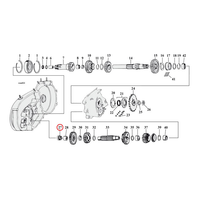 Oiler plug, transmission countershaft