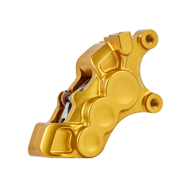 Arlen Ness,6p differential bore brake caliper R/F. Gold