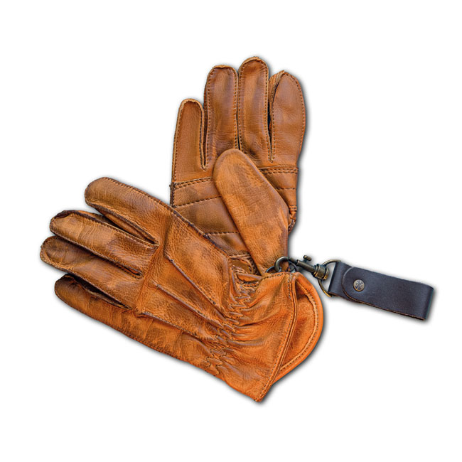 13 1/2 Lowlander gloves cognac Size XS