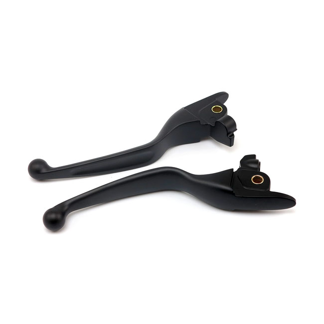 Handlebar lever kit, wide blade, Black