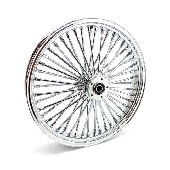 MCS Radial 48 fat spoke front wheel 3.50 x 21 SF chrome