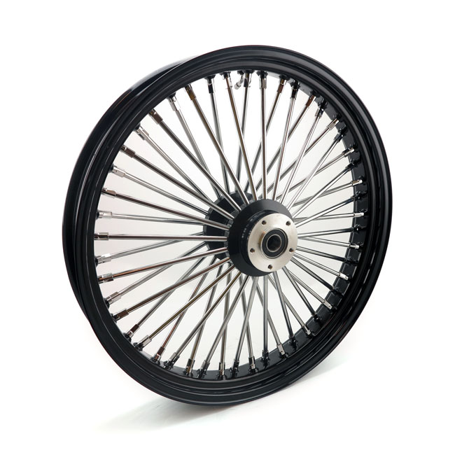 MCS Radial 48 fat spoke front wheel 3.50 x 23 DF black