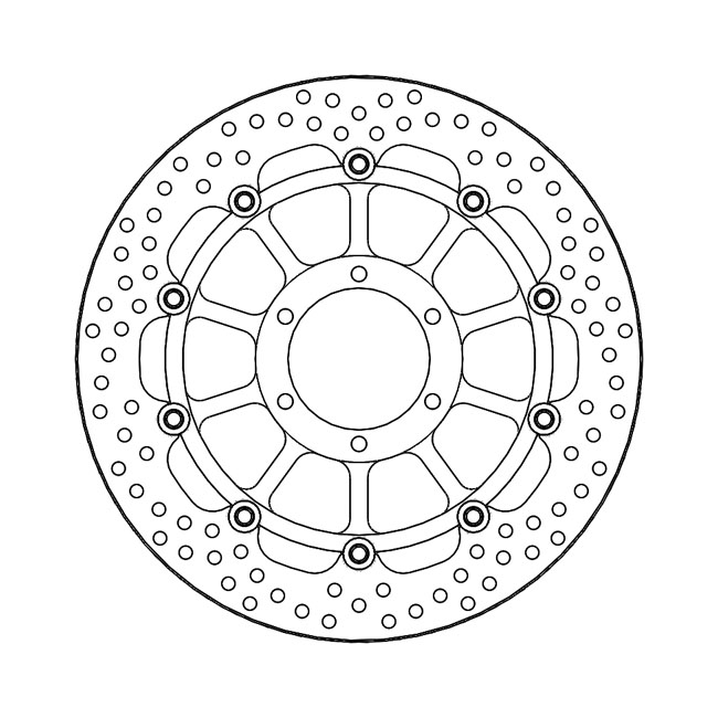 Moto-Master Halo series floating brake rotor