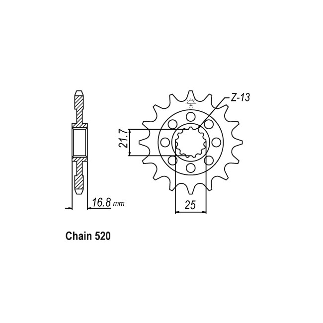 JT Front Sprocket 1373.17